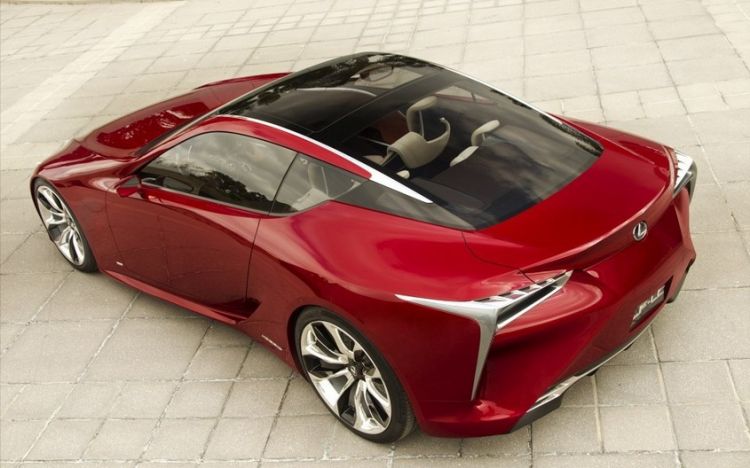 点击大图看下一张：Lexus雷克萨斯红色跑车高清图片
