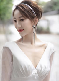 一组简单的韩式新娘发型图片