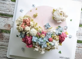 韩式裱花蛋糕图片