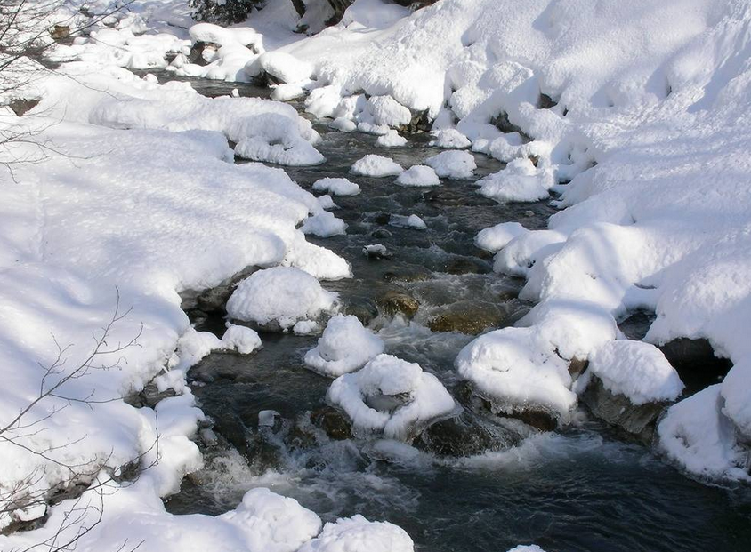 点击大图看下一张：银装素裹的冬日雪景图片