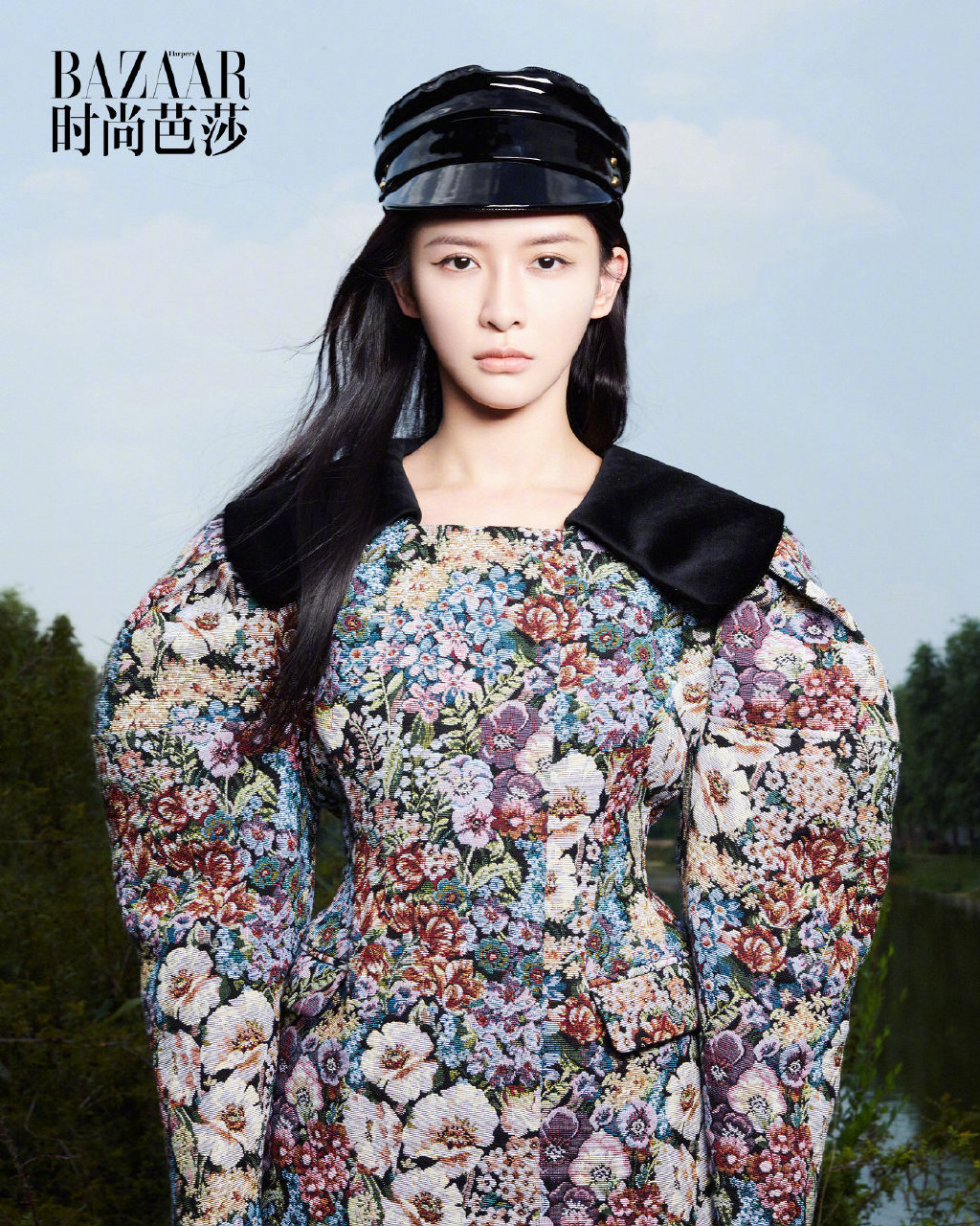 点击大图看下一张：蔡卓宜绿地养眼写真图片