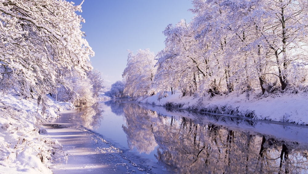 点击大图看下一张：一组耀眼洁白的雪景图片