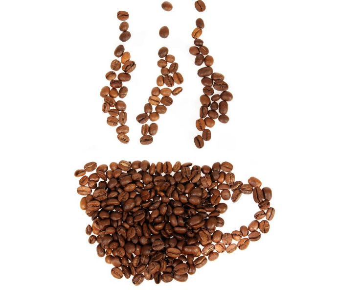 点击大图看下一张：摆放随意的咖啡豆图片