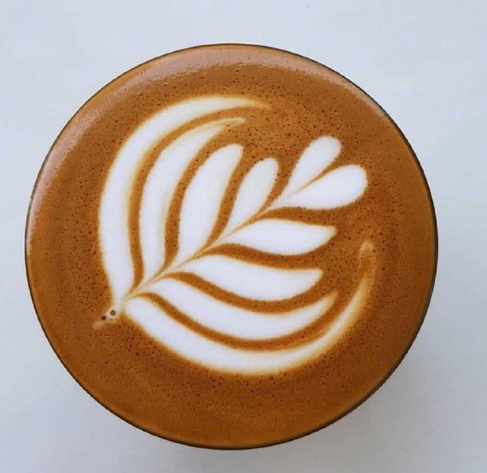 点击大图看下一张：精致可爱的拉花咖啡图片