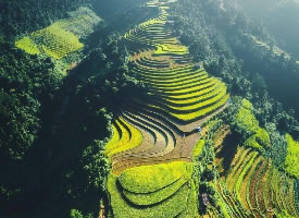 越南的山水梯田，也挺美