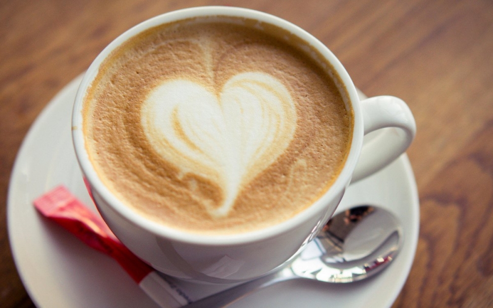 点击大图看下一张：一组爱心咖啡图片