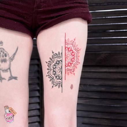 点击大图看下一张：一组女生小清新纹身图案