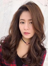 好看的女生韩式流行染发发型图片