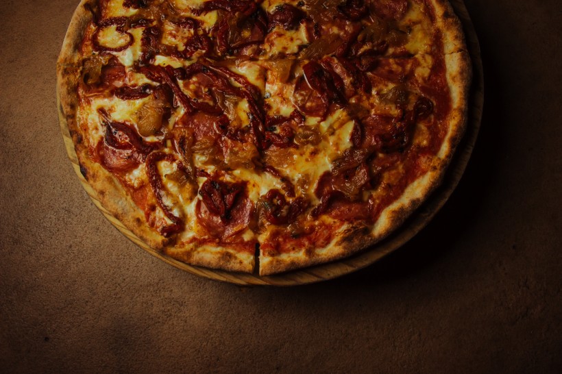 点击大图看下一张：美味好吃的披萨饼图片