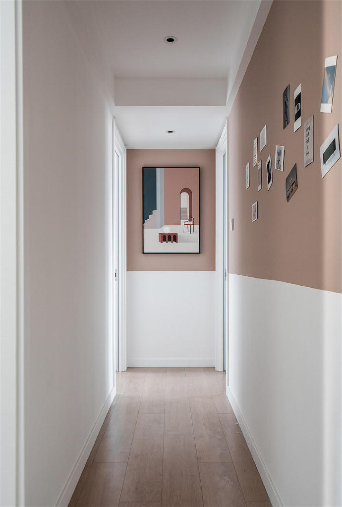 点击大图看下一张：80㎡粉嫩粉嫩的北欧风格三居室设计