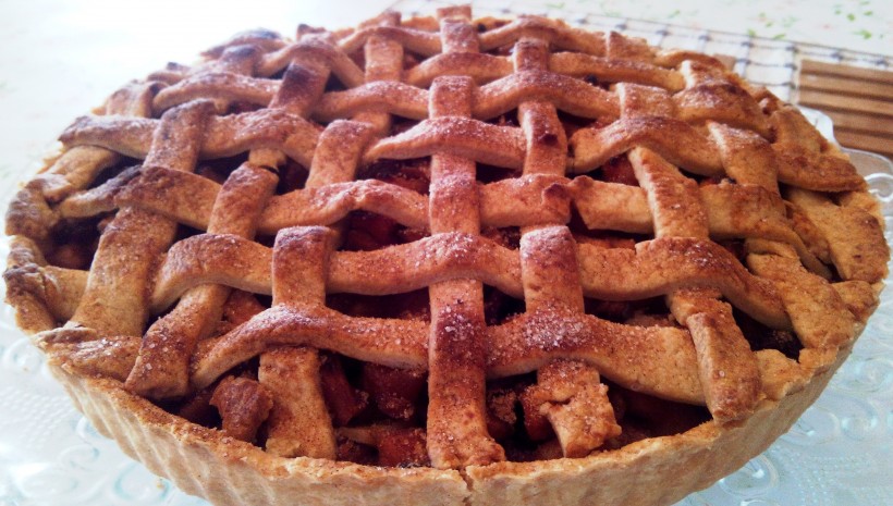 点击大图看下一张：香甜营养的苹果派图片
