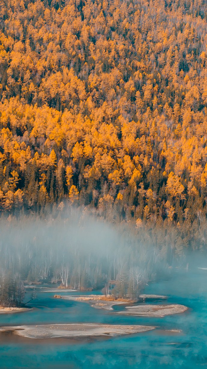 点击大图看下一张：新疆的秋天，美成了仙境
