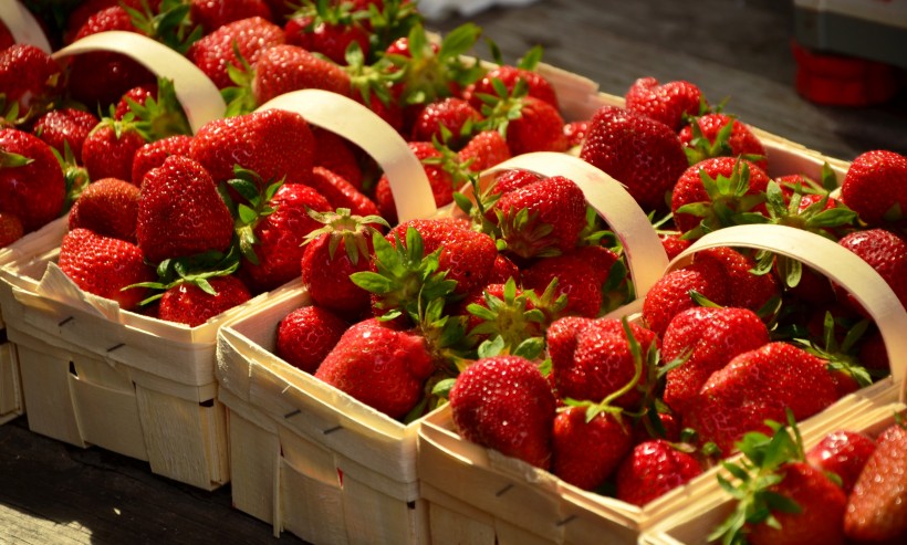 点击大图看下一张：营养丰富的草莓图片