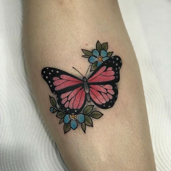 点击大图看下一张：9款漂亮的蝴蝶纹身图片