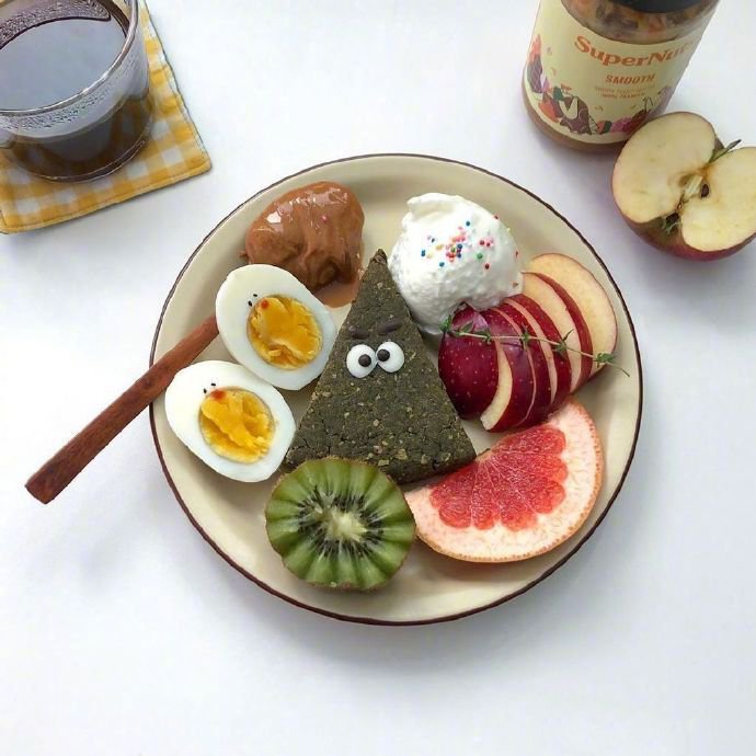 点击大图看下一张：可爱元气的早餐系列