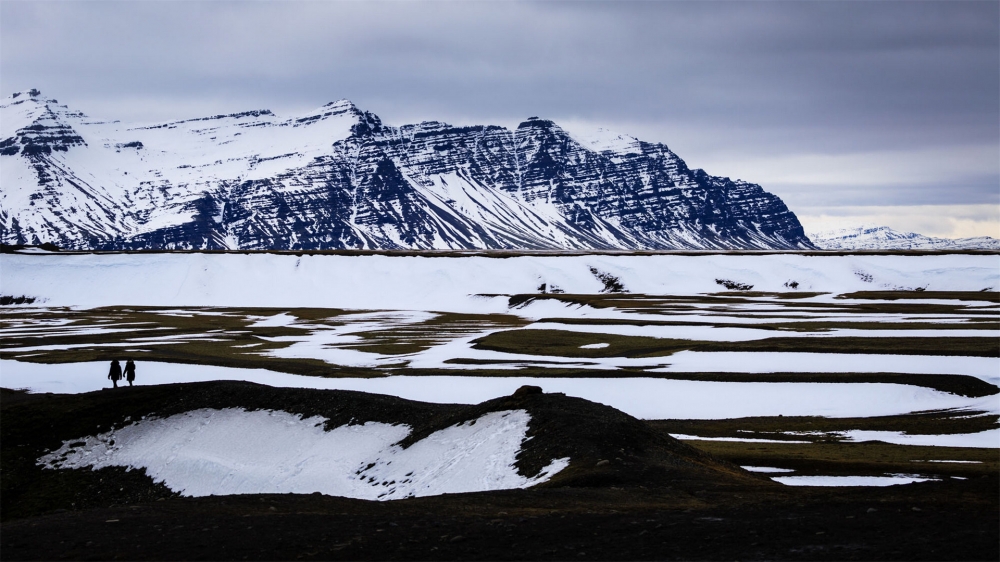 点击大图看下一张：冰岛瓦特纳冰川风景摄影图片