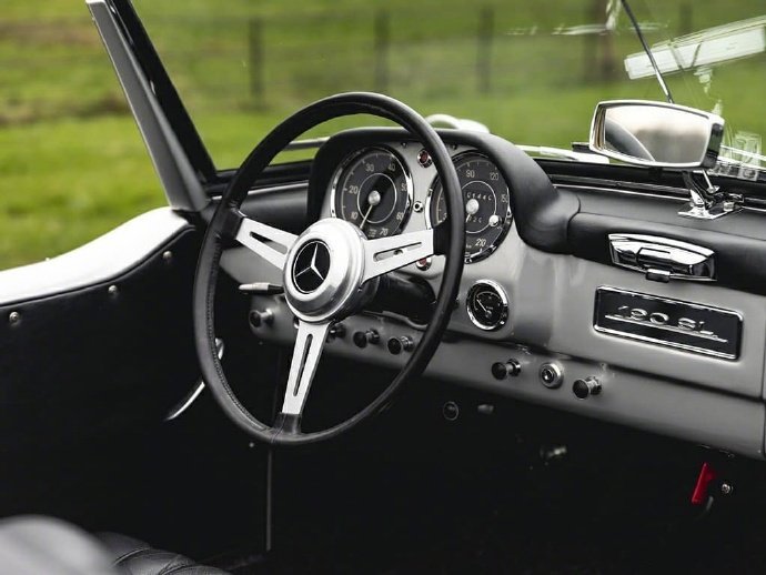 点击大图看下一张：经典车之梅赛德斯Mercedes SL 190 Roadster