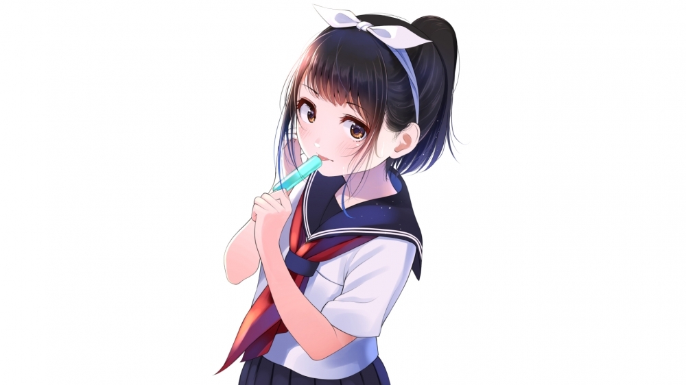 点击大图看下一张：日本动漫美少女高中校服精美图片