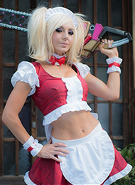 靓丽性感PK电锯甜心美女COS