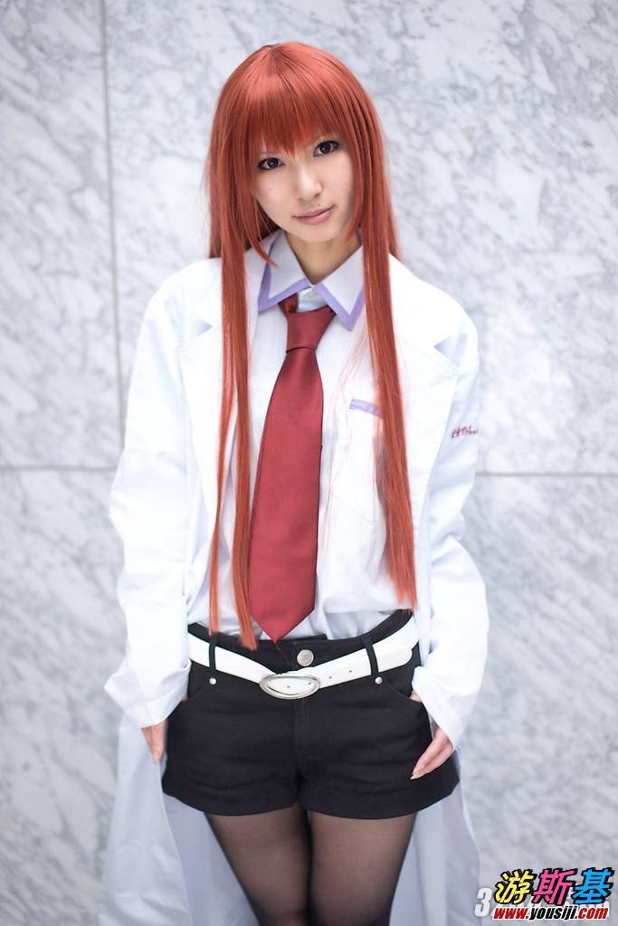 点击大图看下一张：白衬衣丝袜美女濑红莉迷人cosplay组图