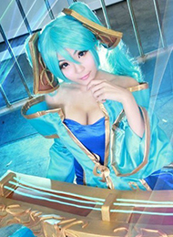 爆乳美女性感诱惑cosplay图片