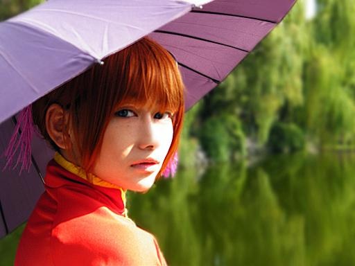 点击大图看下一张:超萌的美少女银魂神乐cos图片