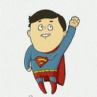 精选可爱卡通人物超人头像大全