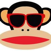 呆萌可爱的大嘴猴qq卡通动物头像图片