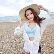 清爽夏日甜美气质美女微信头像图片