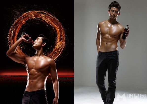 点击大图看下一张：韩国最新完美腹肌的男明星排行榜Top10(9)