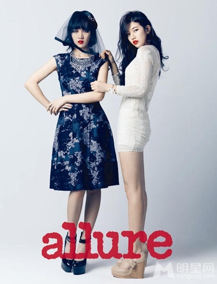点击大图看下一张：Miss A时尚杂志allure唯美写真(4)