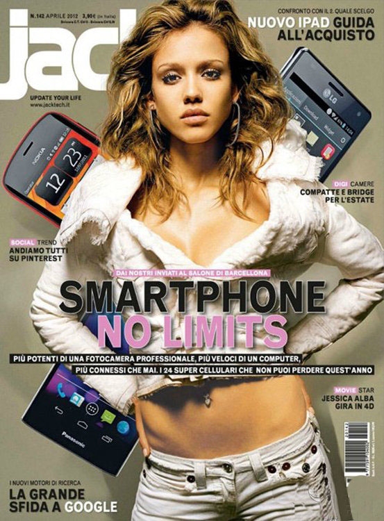 点击大图看下一张：杰西卡·阿尔芭拍摄杂志封面 展示完美身材(5)