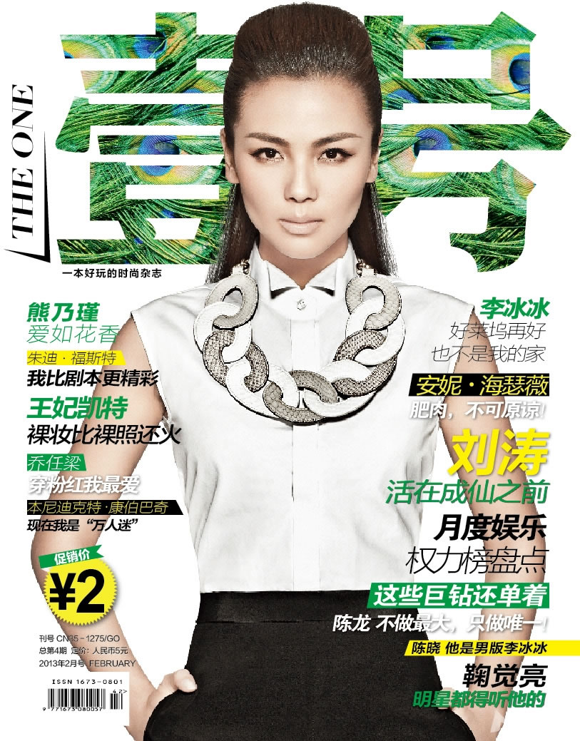 点击大图看下一张：刘涛黑白风格登杂志封面(0)