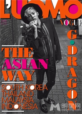 点击大图看下一张：BIGBANG成员GD意大利封面大片 帅气时尚(2)