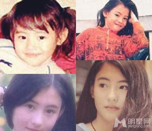 点击大图看下一张：盘点那些当红女神们的童年照 女汉子也能变性感(26)