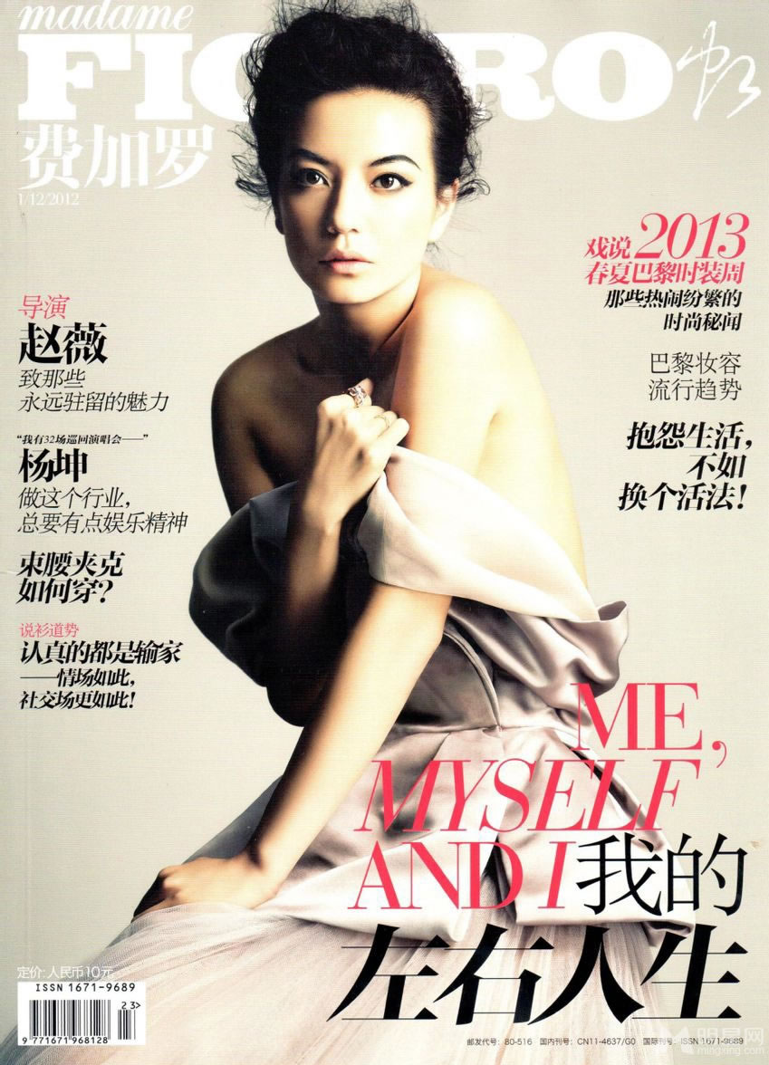 点击大图看下一张：赵薇登费加罗杂志12月刊封面(0)
