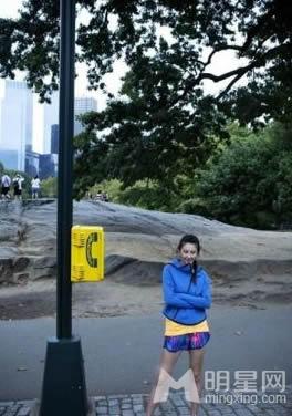点击大图看下一张：张雨绮纽约跑步写真曝光 以运动撞击时尚(0)