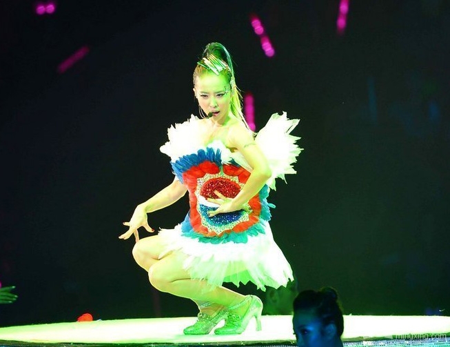 点击大图看下一张：蔡依林广州演唱会劲歌热舞(4)