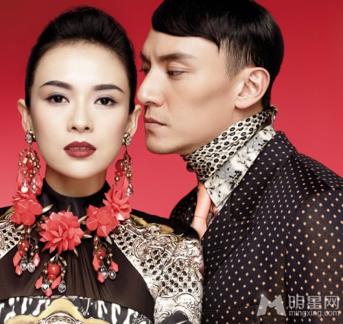 点击大图看下一张:章子怡张震台版Vogue时尚大片 亲密无间(0)