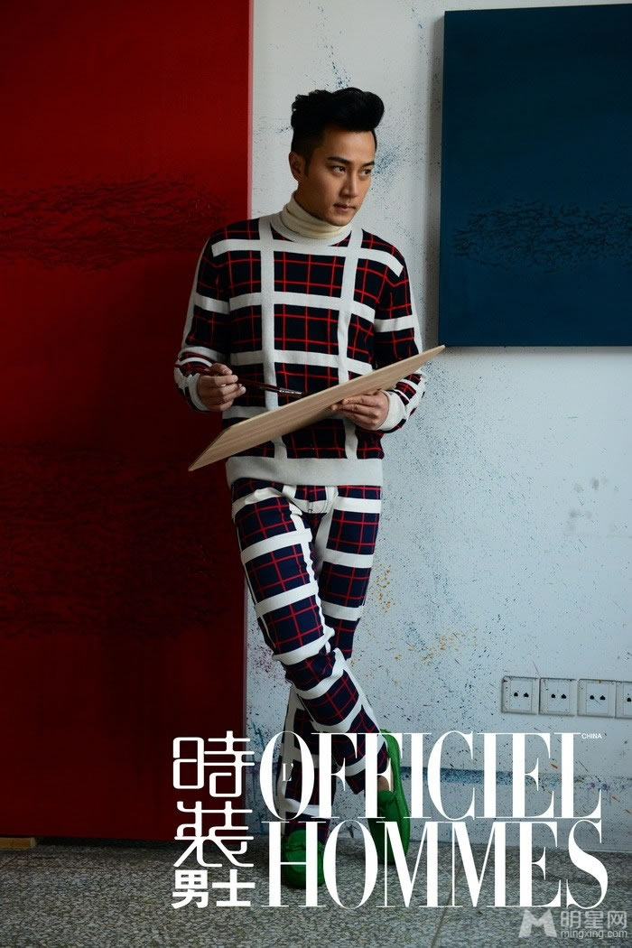 点击大图看下一张：刘恺威时装男士杂志写真(0)