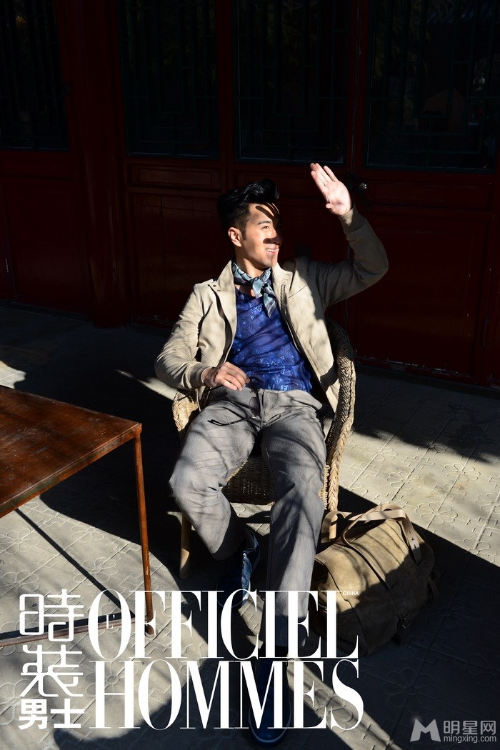 点击大图看下一张：刘恺威时装男士杂志写真(3)