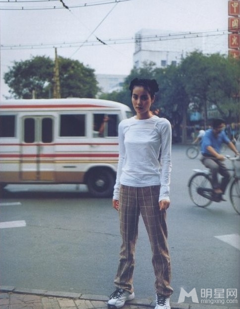 点击大图看下一张：王菲1997年写真曝光 清纯可人(8)