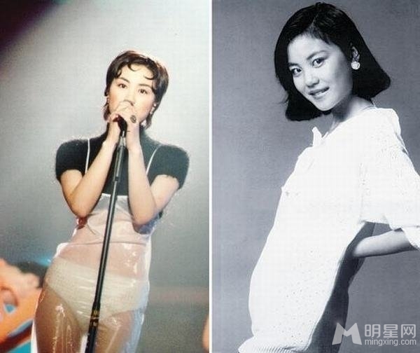 点击大图看下一张：王菲16岁处女作唱片封面曝光 婴儿肥甜美短发照(9)