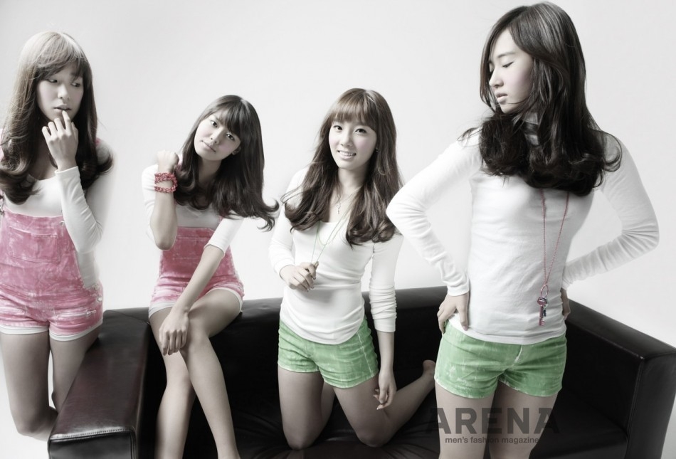 点击大图看下一张：少女时代时尚杂志ARENA摄影  青涩动人魅力爆发(3)