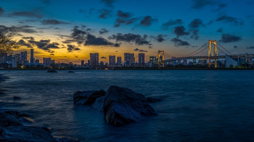 点击大图看下一张：日本东京辉煌绚丽的夜景图片