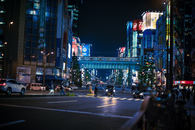 点击大图看下一张：日本东京辉煌绚丽的夜景图片