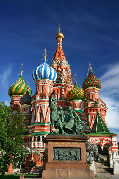 点击大图看下一张：俄罗斯莫斯科红场建筑风景图片