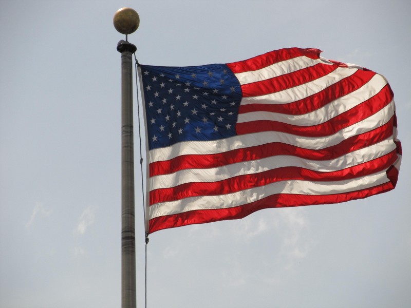 点击大图看下一张：美国星条旗国旗图片