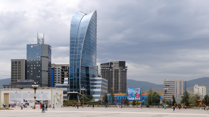 点击大图看下一张：蒙古乌兰巴托建筑风景图片