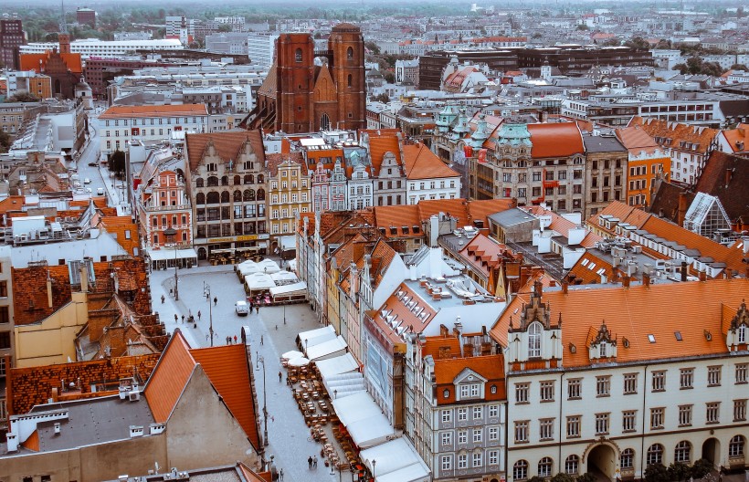 点击大图看下一张：波兰弗罗茨瓦夫建筑风景图片